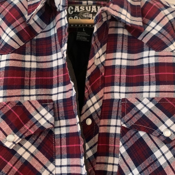 - Casual Country men quilted lined flannel - Picture 2 of 7